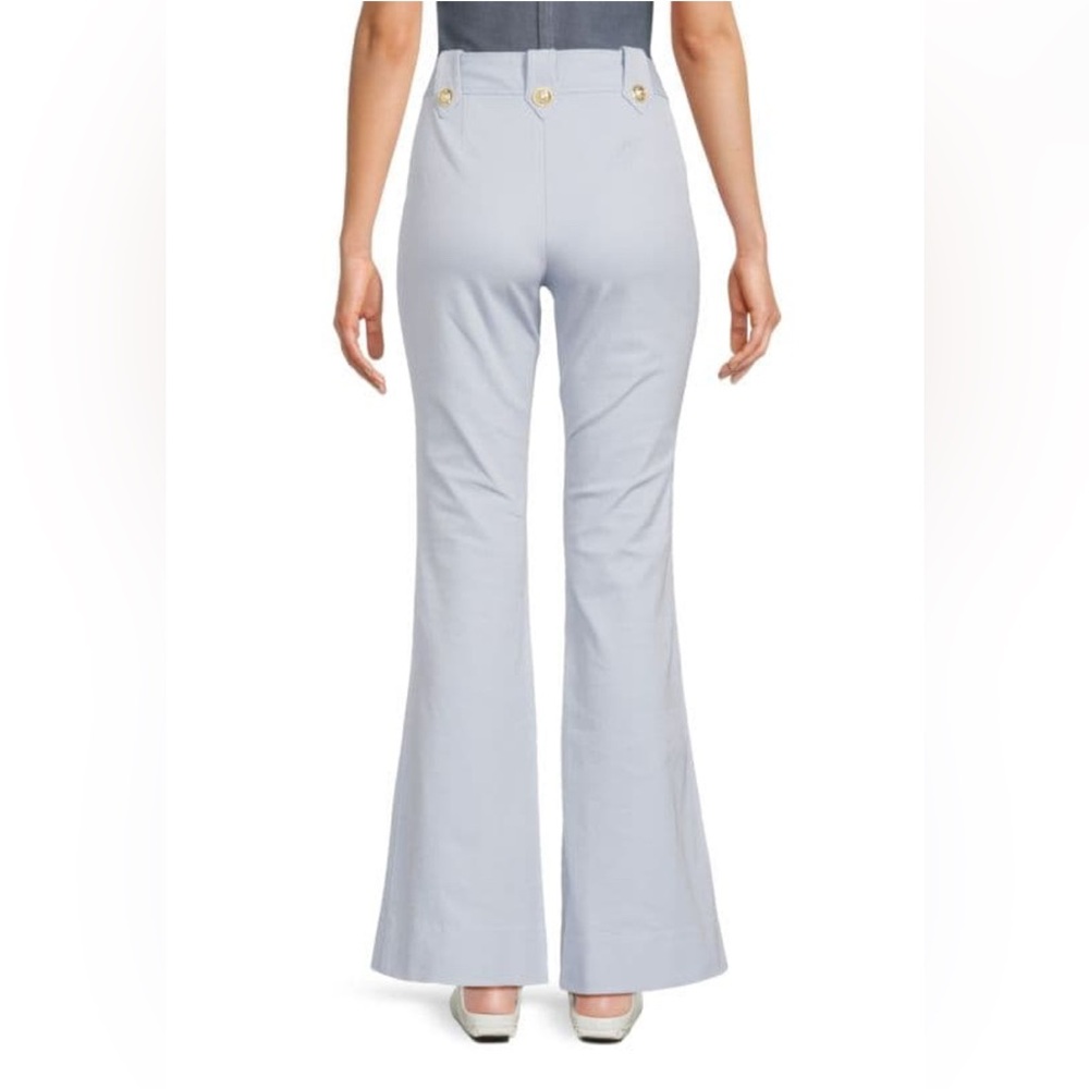DEREK LAM 10 CROSBY***Robertson Powder Blue Flared Pants***US 4***$385 CURRENT - Picture 4 of 7